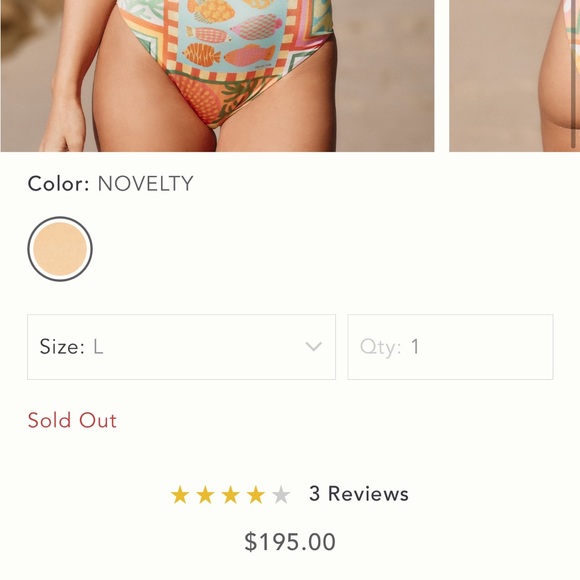 FARM Rio Mixed Scarves One-Piece Swimsuit - Picture 4 of 16